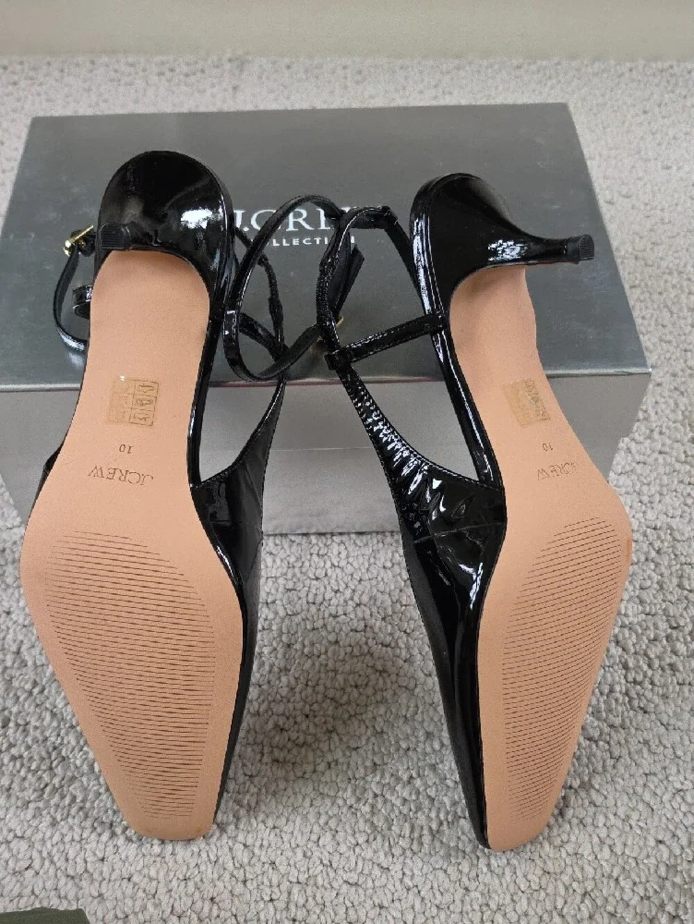 J. Crew glossy patent